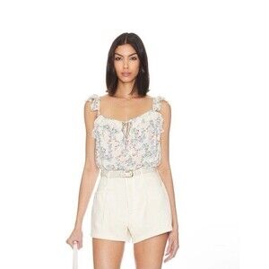 NWT Intimately Free People Women's Bodysuit Take It Away Floral Ivory Size XS